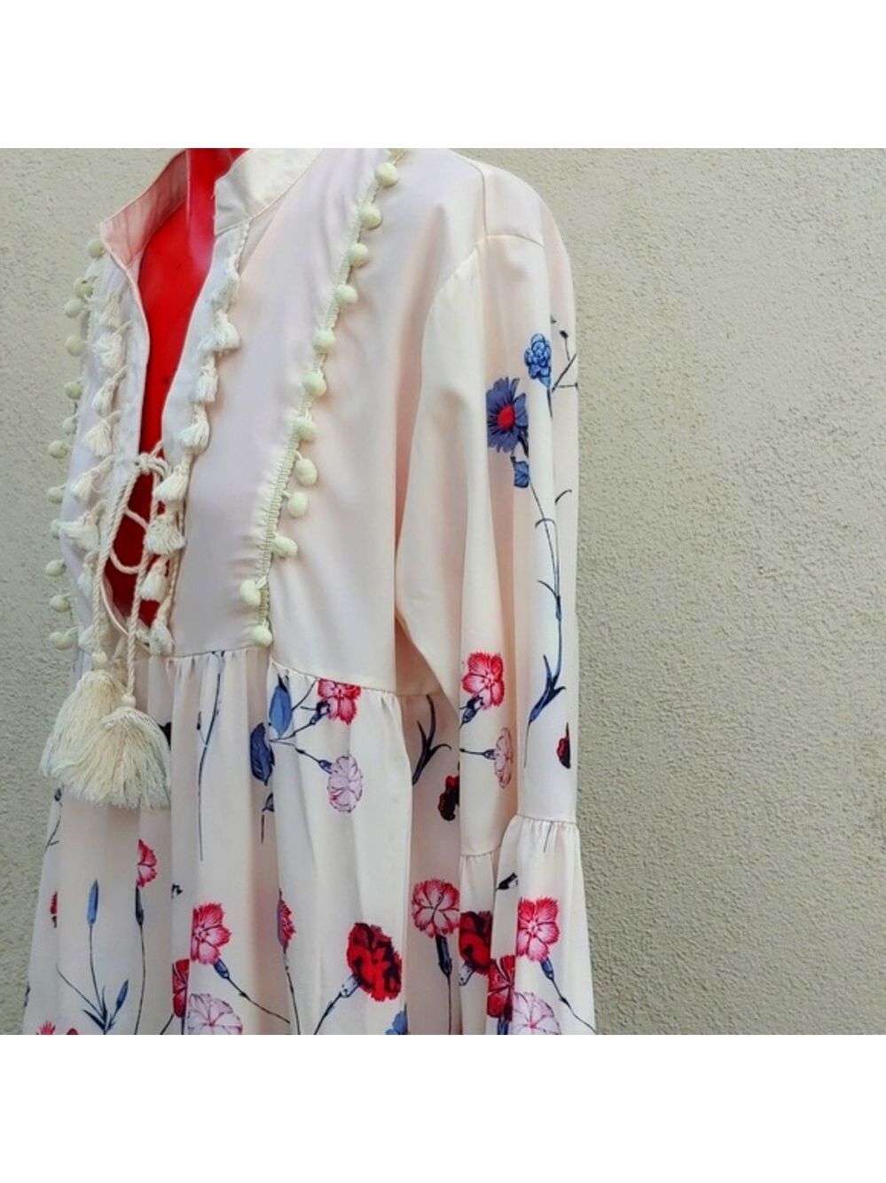 Women's Soft and Flowing Floral High Waist Lounge Dress, XXL - Picture 6 of 16